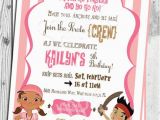 Girl Pirate Birthday Invitations Jake and the Neverland Pirates Birthday Invitation Printable