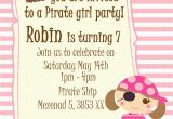 Girl Pirate Birthday Invitations Nslittleshop Party Decorations and More Fairy and Pirate