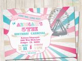 Girly Birthday Invitation Templates 26 Carnival Birthday Invitations Free Psd Vector Eps