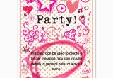 Girly Birthday Invitation Templates Girly Party Invitations Cards On Pingg Com