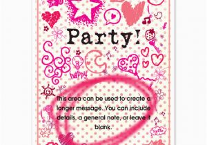 Girly Birthday Invitation Templates Girly Party Invitations Cards On Pingg Com