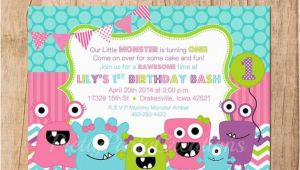 Girly Birthday Invitations Free Printable Girly Monsters Birthday Invitation You Print by Pretty