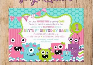 Girly Birthday Invitations Free Printable Girly Monsters Birthday Invitation You Print by Pretty