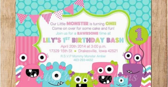 Girly Birthday Invitations Free Printable Girly Monsters Birthday Invitation You Print by Pretty