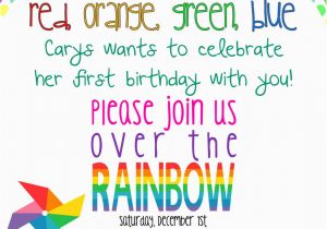 Girly Birthday Invitations Free Printable Girly Rainbow Birthday Invitation Printable 5×7 10