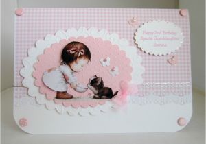 Goddaughter First Birthday Card Handmade Personalised Granddaughter Goddaughter 1st 2nd