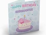 Goddaughter First Birthday Card Personalised Birthday Card Birthday Cake Goddaughter