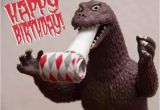 Godzilla Birthday Card Merry Octomas Everyone the Return Of Talking Time