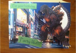 Godzilla Birthday Card Pin by Mary R On Godzilla Rules the King Pinterest