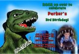 Godzilla Birthday Invitations 92 Best Images About Devan Godzilla Party On Pinterest