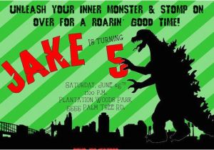 Godzilla Birthday Invitations Best 25 Godzilla Party Ideas On Pinterest Godzilla