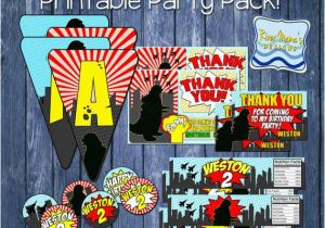 Godzilla Birthday Invitations Custom Godzilla Printable Party Pack by Riverbeepaper On Etsy