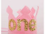 Gold Birthday Girl Tiara Pink and Gold Birthday Girl Felt Crown Felt Crown Birthday