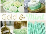 Gold Birthday Party Decorations Kara 39 S Party Ideas Mint and Gold Party Planning Ideas