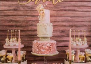 Gold Birthday Party Decorations Kara 39 S Party Ideas Pink Gold 1st Birthday Party Kara 39 S