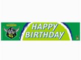 Gold Happy Birthday Banner Australia Nrl Raiders Birthday Banner Ea Party Supplies