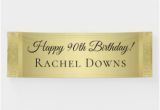 Gold Happy Birthday Banner Uk Happy Birthday Posters Prints Zazzle Uk