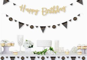 Gold Happy Birthday Banner Walmart Adult 90th Birthday Gold Birthday Party Letter Banner