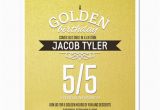 Golden Birthday Invitation Wording 8 Golden Birthday Party Personalized Invitations