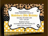 Golden Birthday Invitation Wording Golden Birthday Invitation Printable or Printed with Free