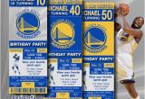 Golden State Warriors Birthday Invitations Golden State Warriors Birthday Invitation Basketball by