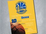 Golden State Warriors Birthday Invitations Golden State Warriors Digital Birthday Invitation by