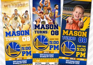 Golden State Warriors Birthday Invitations Golden State Warriors Invitation Steph Curry Invitation