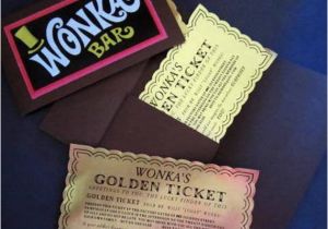 Golden Ticket Birthday Invitation 12 Willy Wonka Golden Tickets as Birthday Invitations with