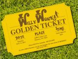 Golden Ticket Birthday Invitation Golden Ticket Invitation Birthday Party theme Instantly