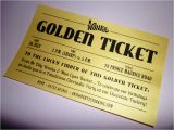 Golden Ticket Birthday Invitation Golden Ticket Party Invitations Printed Willy Wonka Invitation
