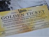 Golden Ticket Birthday Invitation Serendipity soiree Invitation Willy Wonka and the