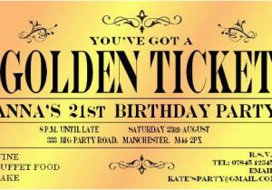 Golden Ticket Birthday Party Invitations 23 Best Images About Willy Wonka Party On Pinterest Bar