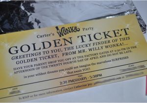 Golden Ticket Birthday Party Invitations Serendipity soiree I 39 Ve Got A Golden Ticket Willy