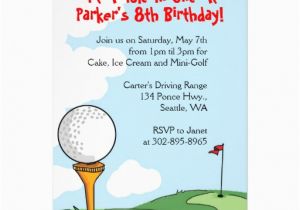 Golf themed Birthday Invitations Free Printable Mini Golf Birthday Party Invitations Free