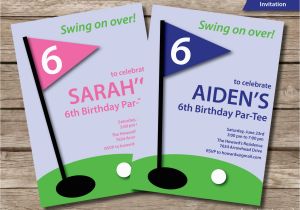 Golf themed Birthday Invitations Golf Invitation Printable Golf Party Invitation Golf Birthday