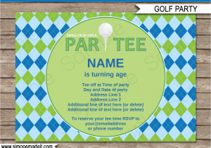 Golf themed Birthday Invitations Golf Party Invitations Template Golf Birthday Party