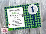 Golf themed Birthday Invitations Kitchen Dining