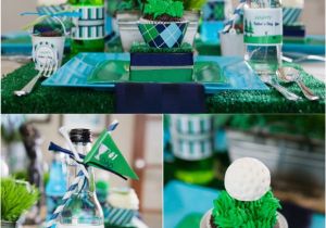 Golf themed Birthday Party Decorations Father 39 S Day Party Ideas A Green Blue Argyle Golf Par