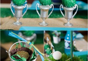 Golf themed Birthday Party Decorations Father 39 S Day Party Ideas A Green Blue Argyle Golf Par