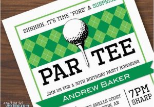 Golf themed Birthday Party Invitations Golf Surprise Party Invitations Printable Golf Surprise