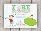 Golf themed Birthday Party Invitations Golf themed Birthday Invitations Ideas Bagvania Free