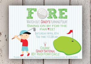 Golf themed Birthday Party Invitations Golf themed Birthday Invitations Ideas Bagvania Free