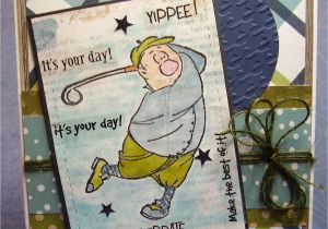 Golfing Birthday Cards Free Online Paper therapy Ponderings Golf themed Birthday Card