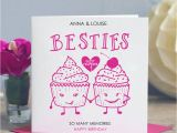 Good Birthday Cards for Friends Best Friend Birthday Card 39 Besties 39 by Lisa Marie Designs