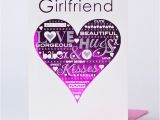 Good Birthday Cards for Girlfriend Birthday Card Girlfriend Pink Heart Only 89p