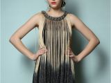 Good Birthday Dresses Free Shipping Ombre Fringe 20s Flapper Metallic Great