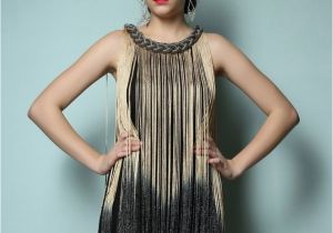Good Birthday Dresses Free Shipping Ombre Fringe 20s Flapper Metallic Great