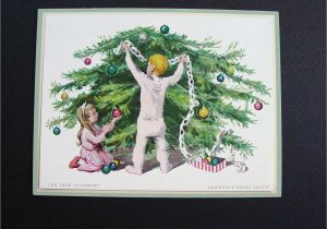 Gordon Ramsay Birthday Card the Tree Trimmers by Lawrence Beall Smith Vintage Aaa