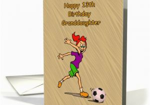 Granddaughter 13th Birthday Card Happy 13th Birthday Granddaughter Sports Card 1077212