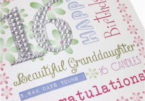 Granddaughter 16th Birthday Cards 16th Birthday Greetings Granddaughter atletischsport
